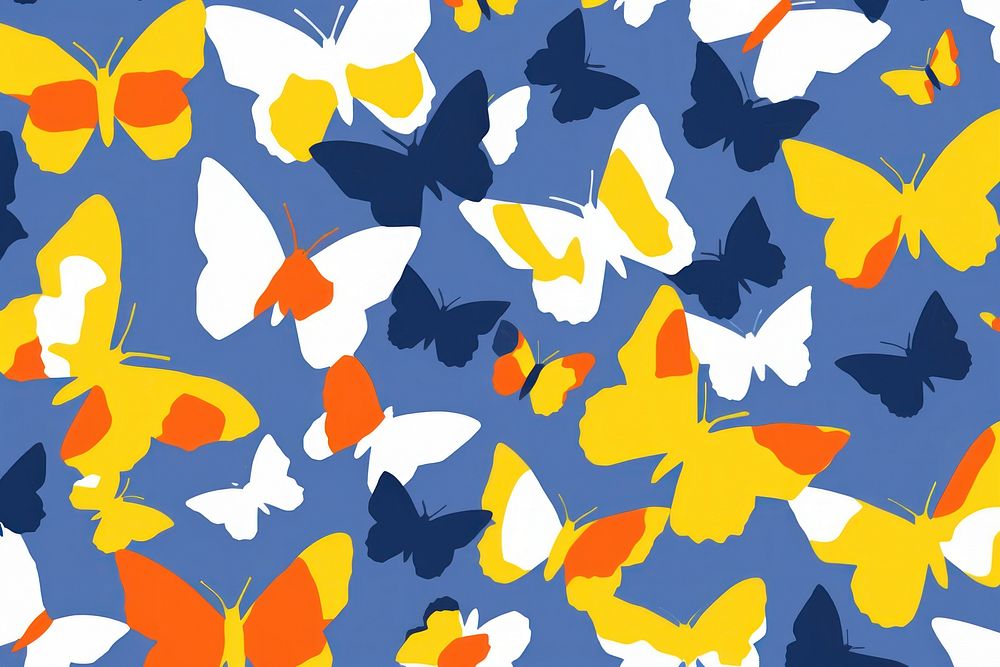 Stroke painting of Butterfly background pattern backgrounds butterfly.