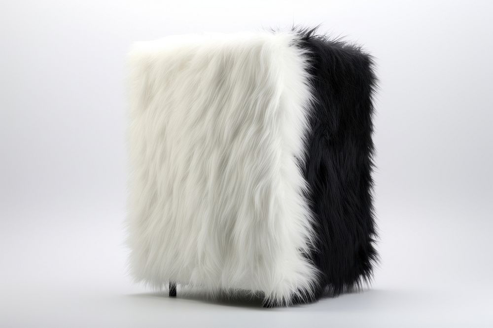 PC Case white fur furniture.