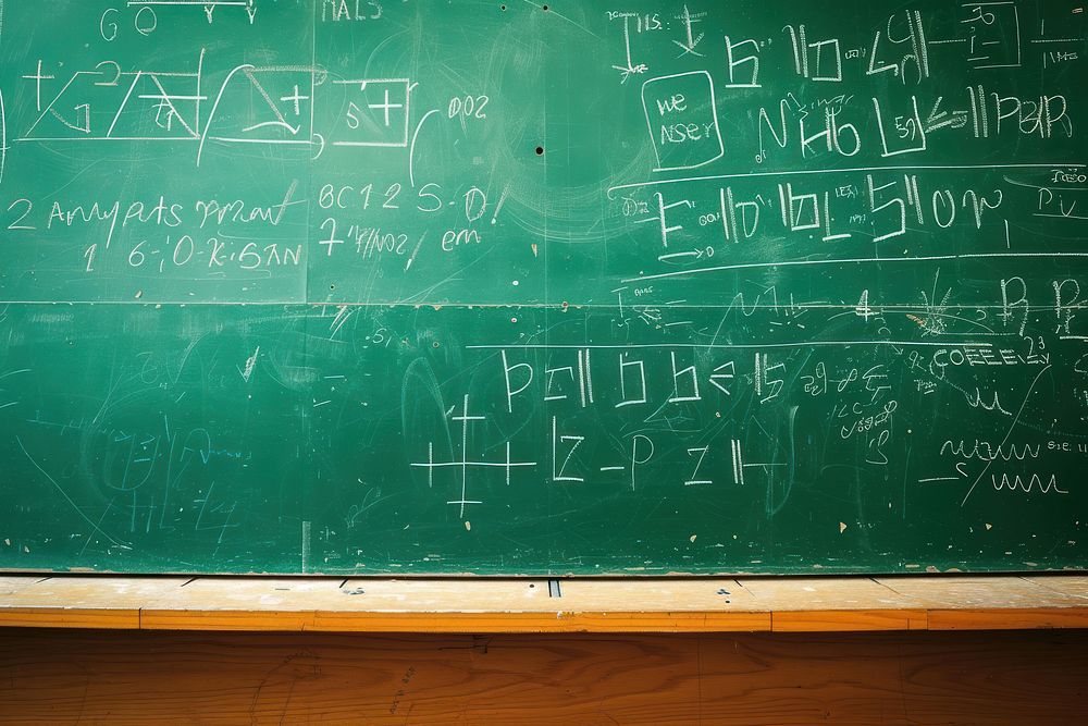 Mathematical mathematics blackboard formula.