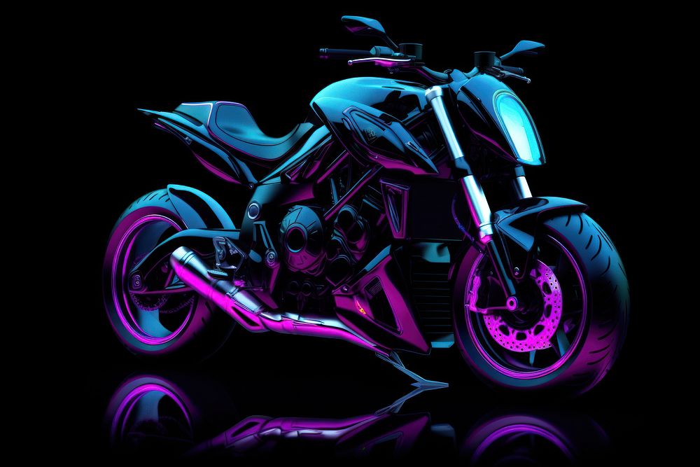 Sport motorcycle vehicle wheel light.
