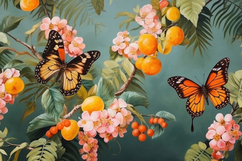 Butterfly background butterfly painting insect.