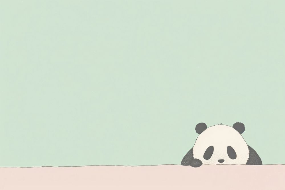 Panda mammal bear relaxation.