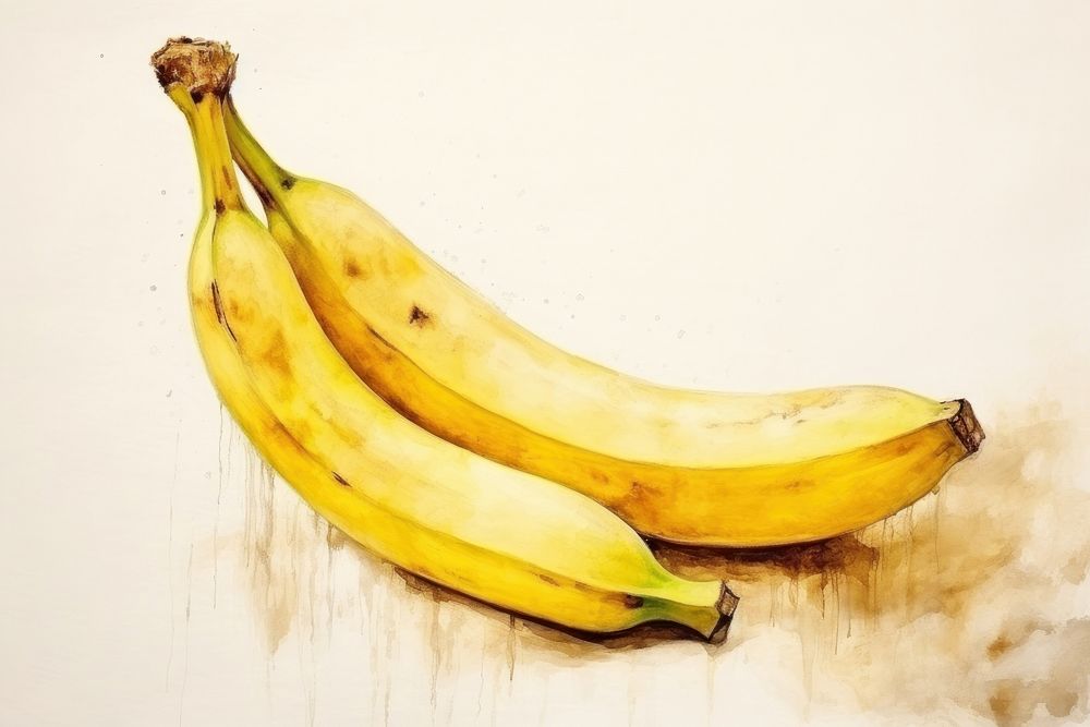 Banana painting plant food.