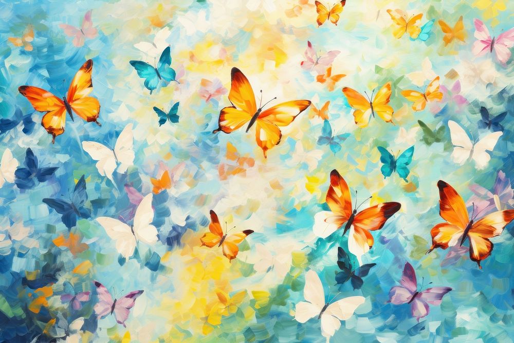 Butterfly pattern painting backgrounds butterfly.