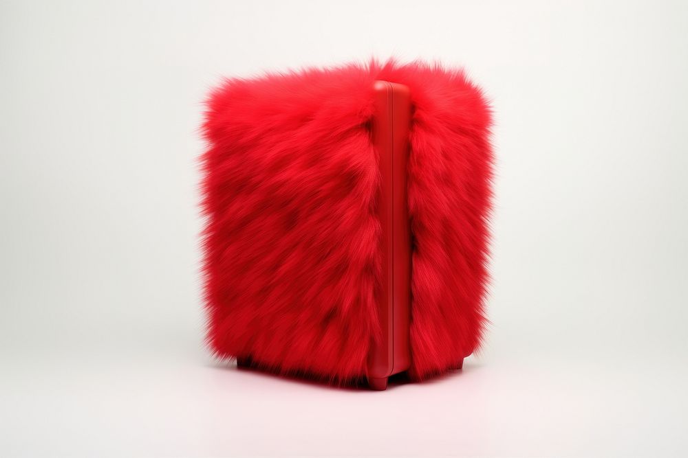 Personal Computer Case red fur furniture.