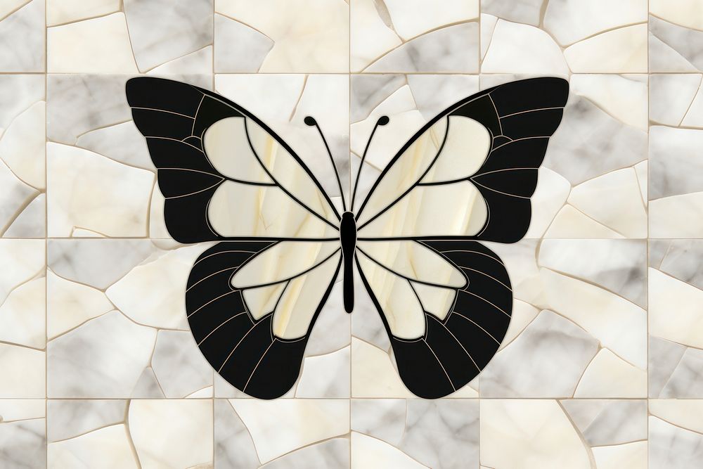 Tile backgrounds butterfly pattern.