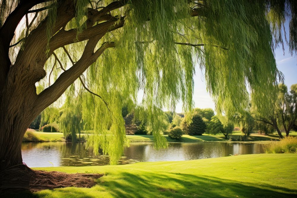 Willow tree landscape willow outdoors. | Premium Photo - rawpixel