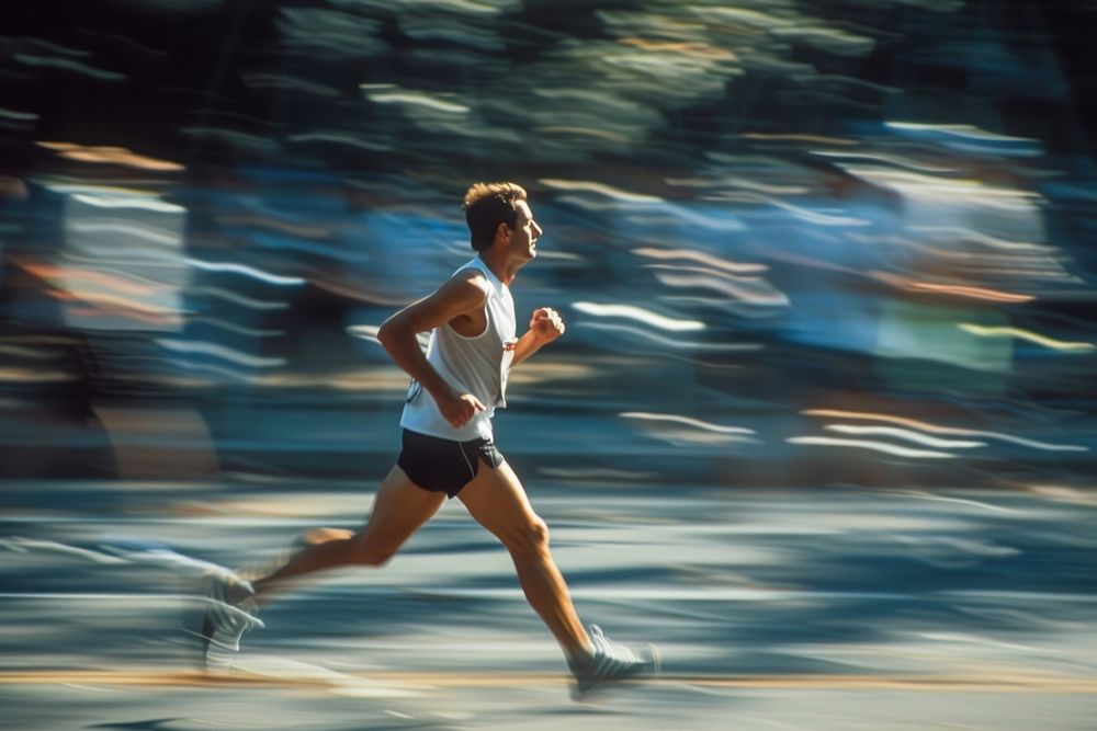 Running marathon running jogging determination.