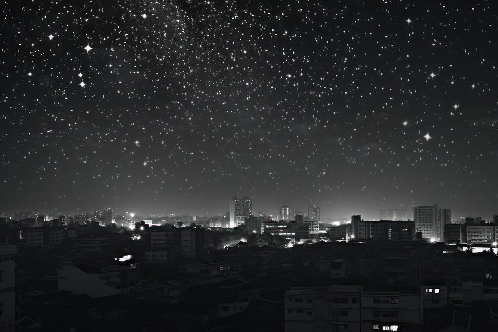 Bangkok star sky architecture astronomy cityscape.