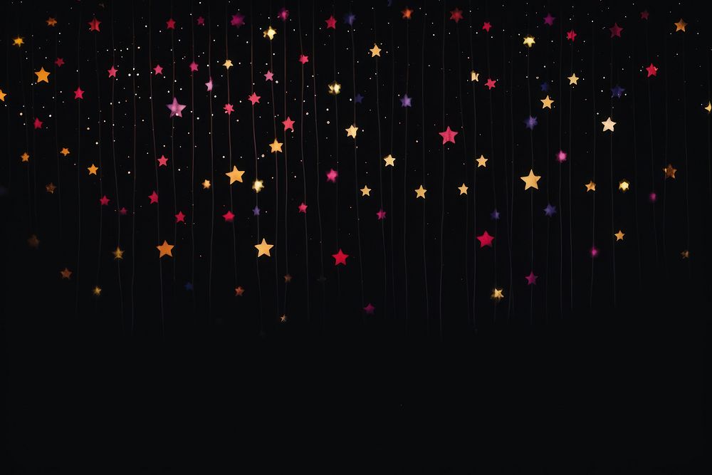 Star sky confetti night constellation.