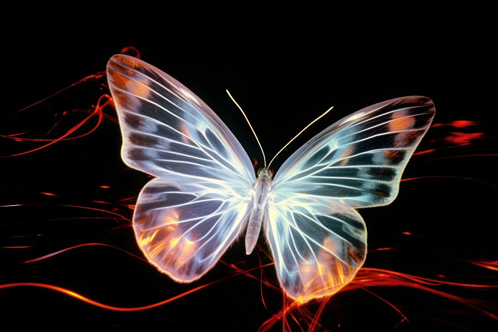 Butterfly butterfly light outdoors.