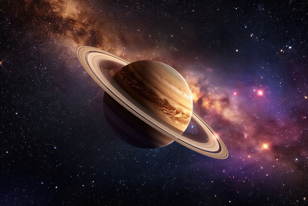 Saturn planet astronomy universe.