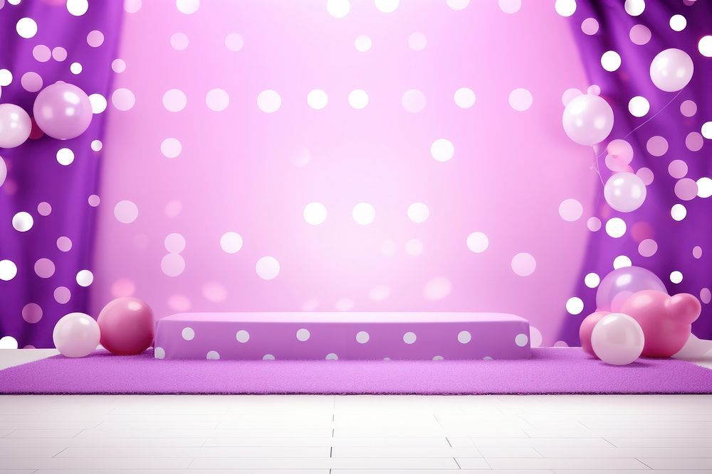 Purple polka dots patterned background backgrounds balloon illuminated.