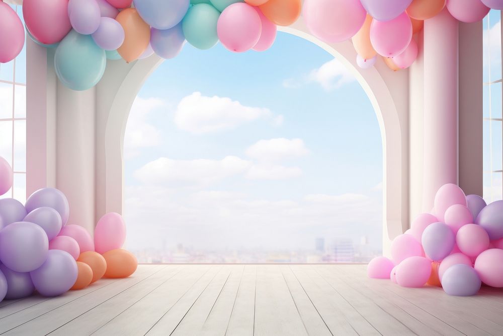 Balloon background architecture backgrounds party.