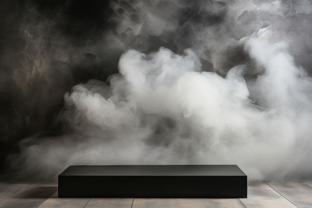 Smoke background architecture furniture outdoors.