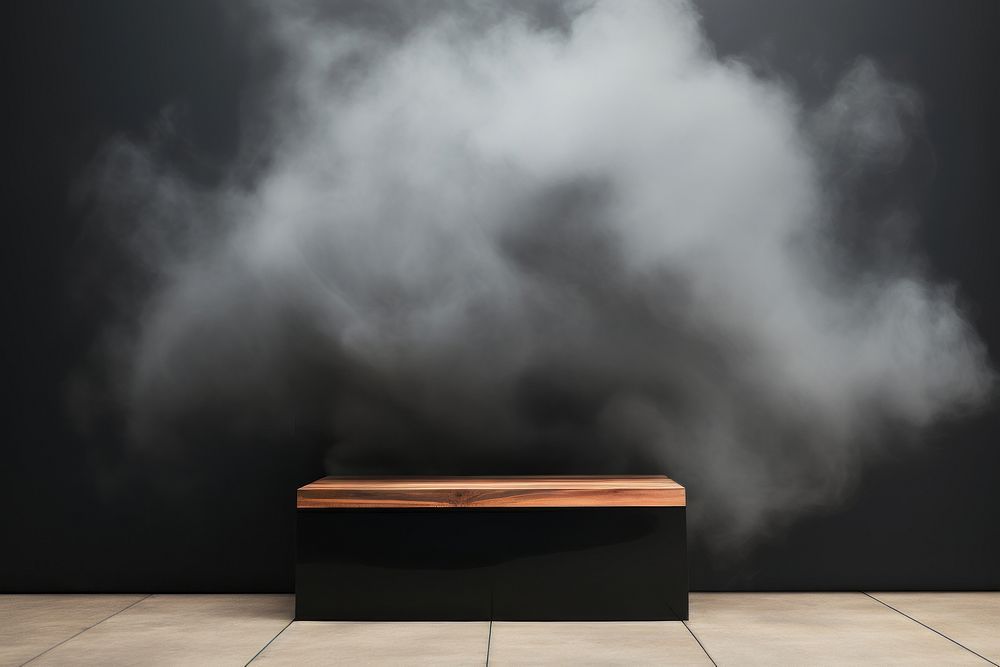 Smoke background architecture furniture darkness.