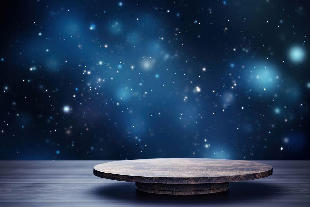 Space background astronomy night table.