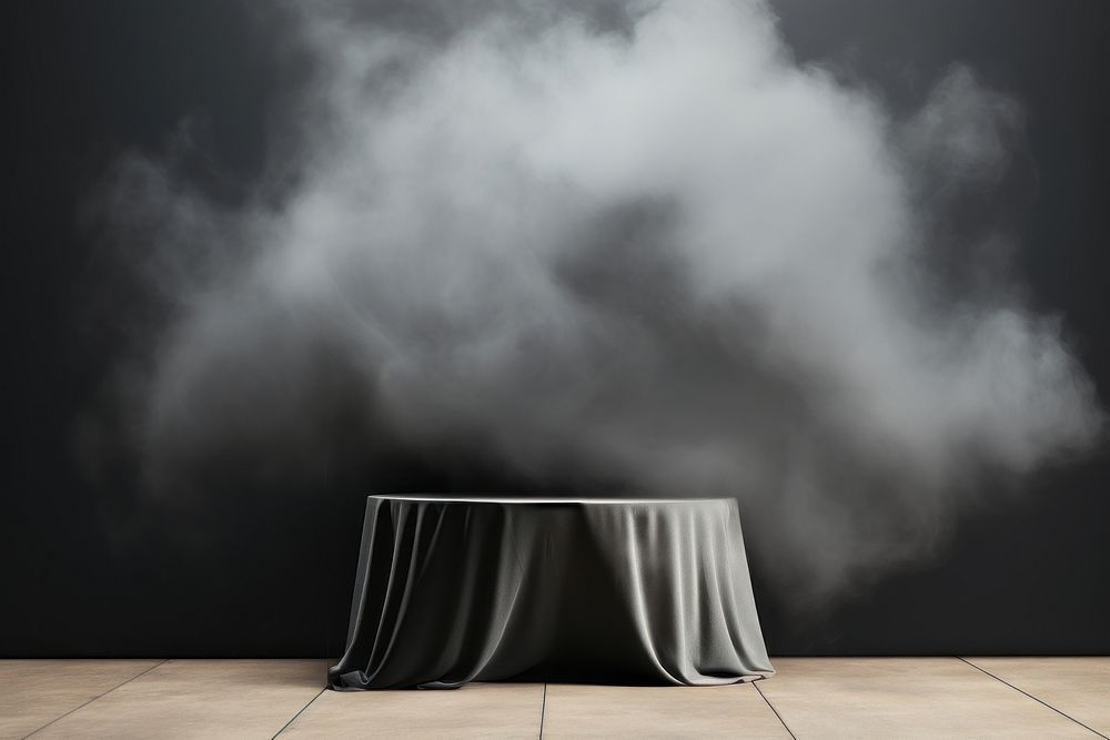 Smoke background architecture tablecloth monochrome.