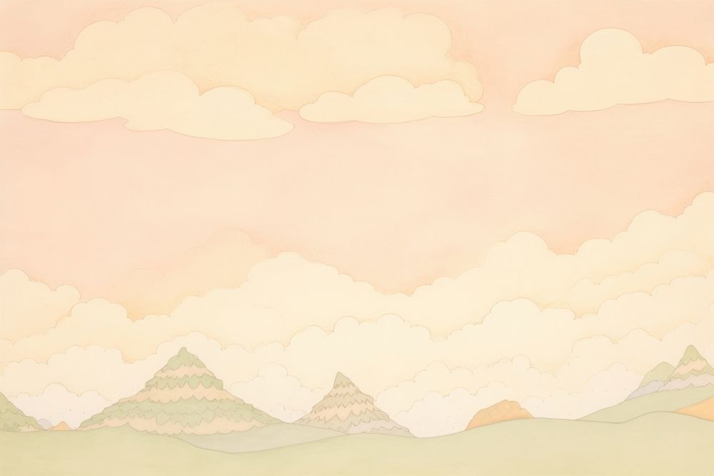 Sky backgrounds painting tranquility.