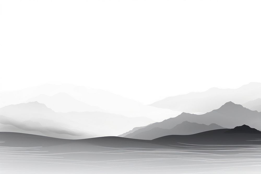 White background mountain backgrounds monochrome.