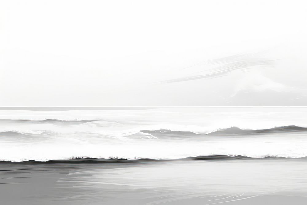 White background sea backgrounds monochrome.