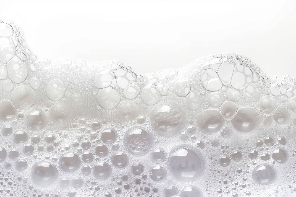 Soap backgrounds bubble white.