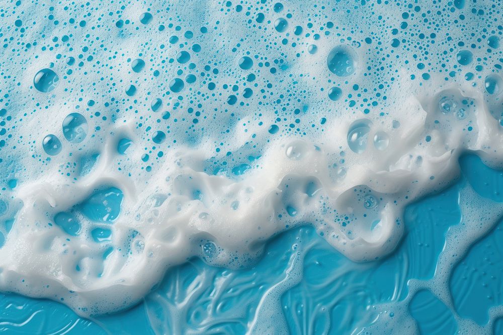 Soap foam backgrounds blue turquoise.