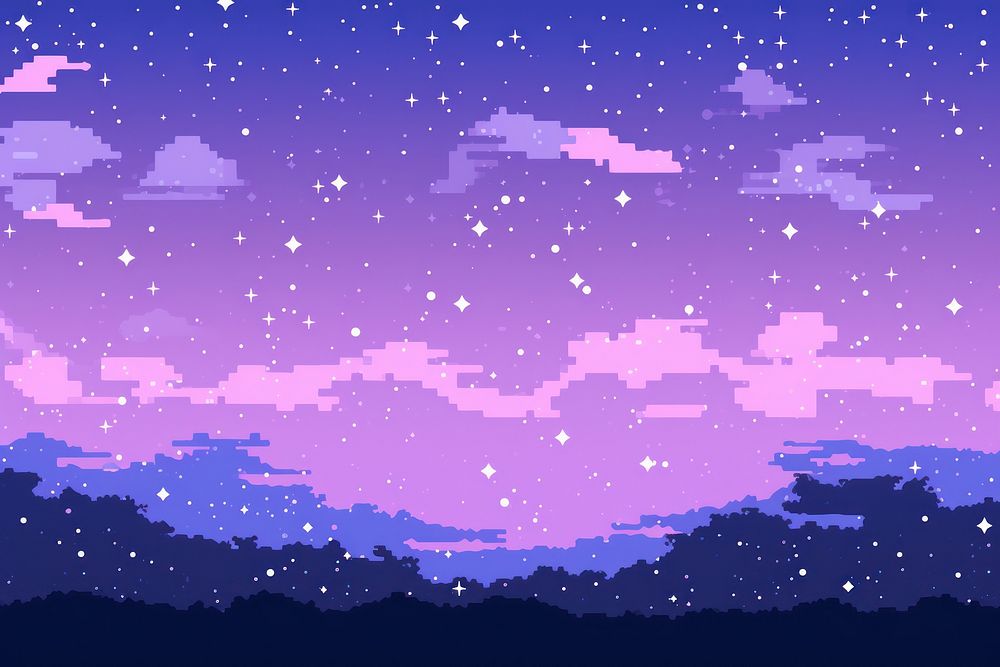 A sky full of stars backgrounds outdoors nature.