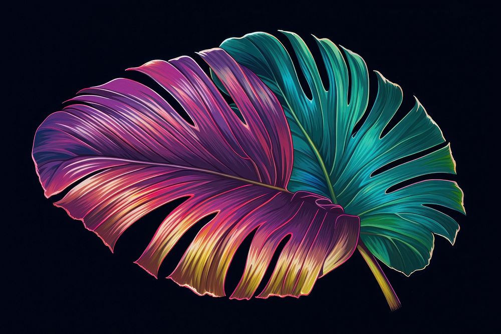 Tropical leaf isolated pattern petal plant.