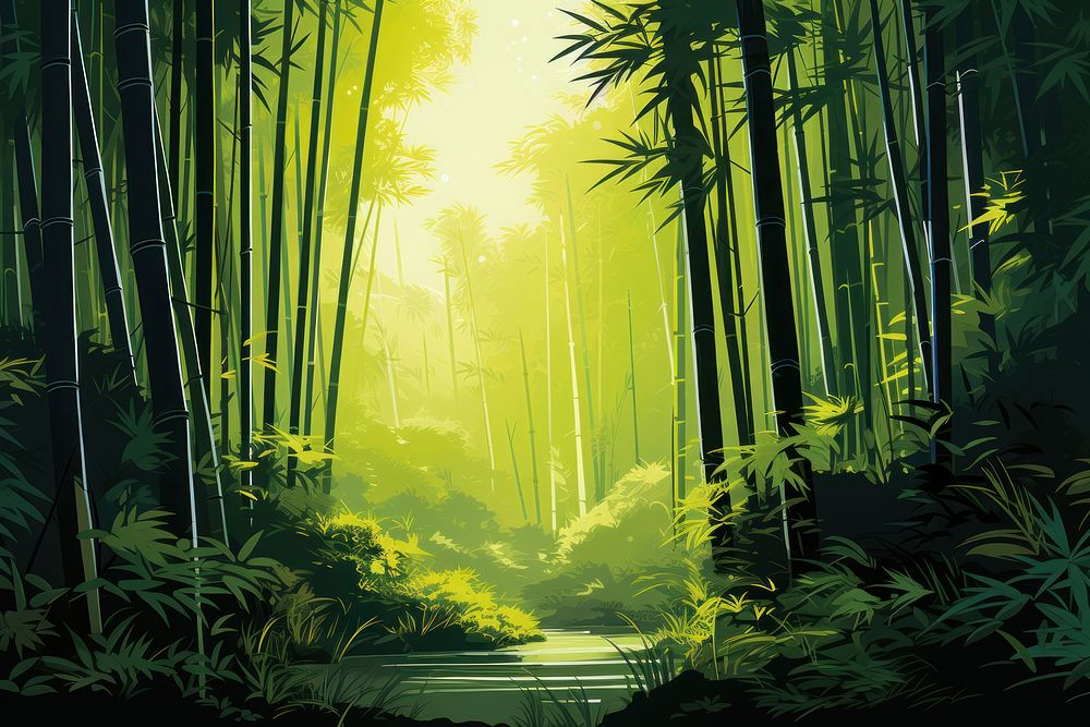 Bamboo forest vegetation outdoors nature | Free Photo Illustration ...
