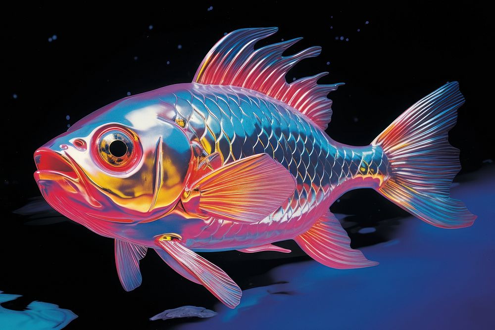 Fish isolated animal underwater undersea.