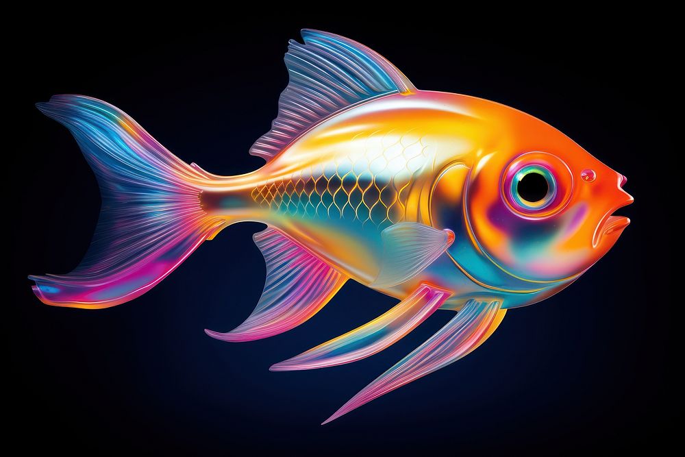 Fish isolated goldfish animal pomacentridae.