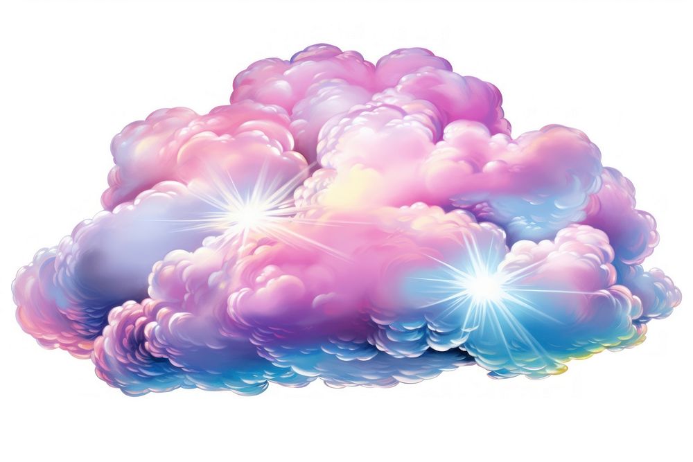 Pastel cloud isolated sparkle backgrounds nature purple.