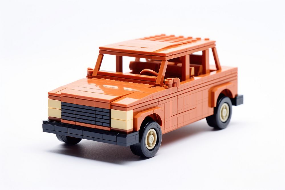 Car bricks toy vehicle truck wheel.