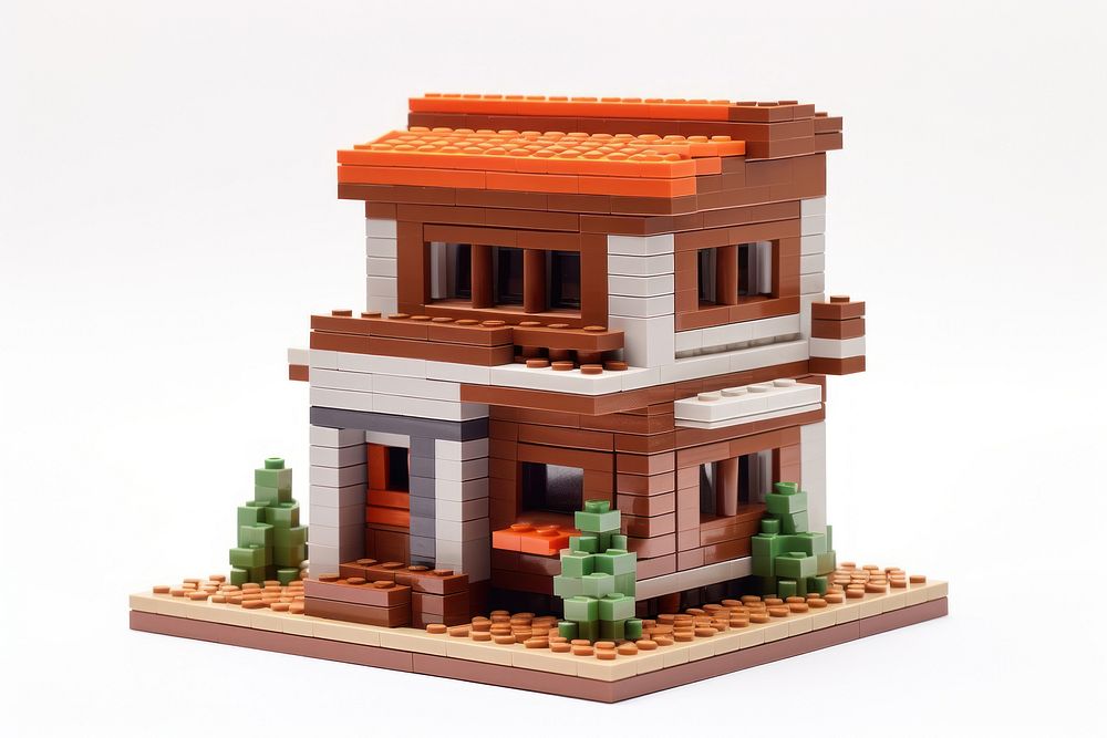 Home bricks toy architecture dollhouse building.