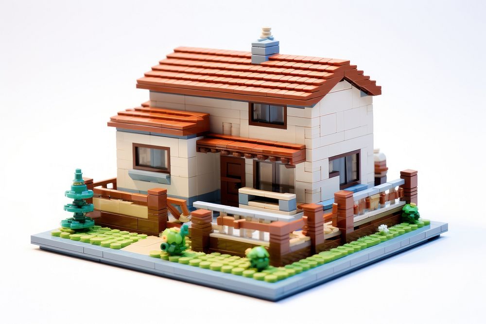 Home bricks toy architecture miniature building.