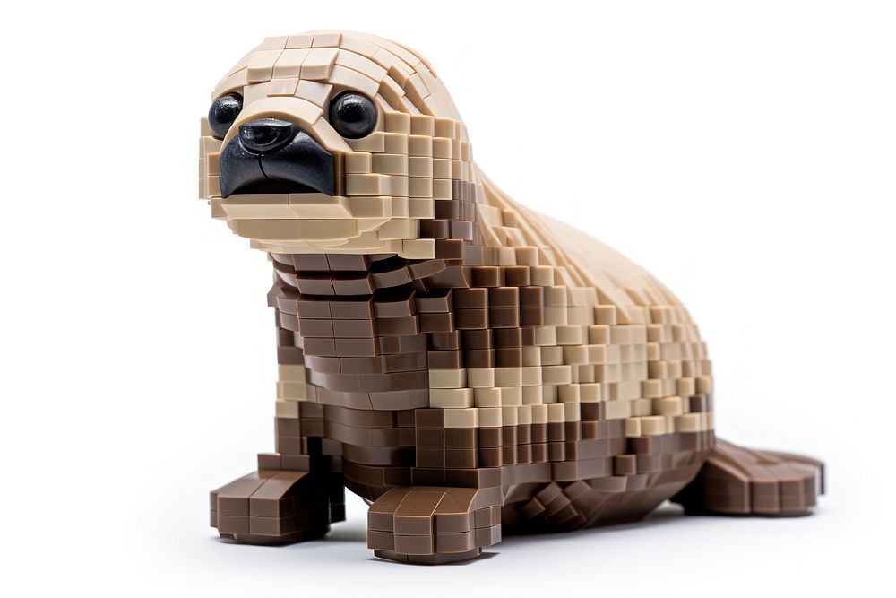 Seal bricks toy wildlife animal mammal.