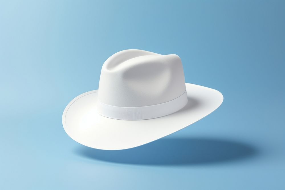White hat simplicity headwear headgear.