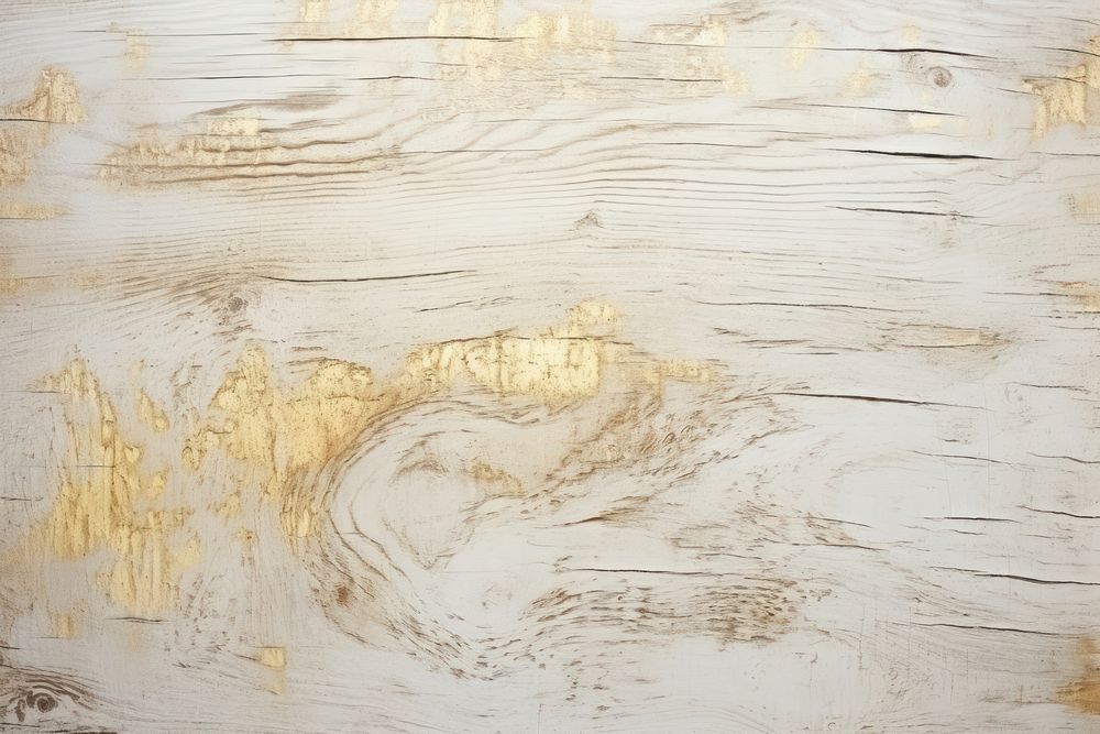 White amd gold wooden backgrounds flooring weathered.