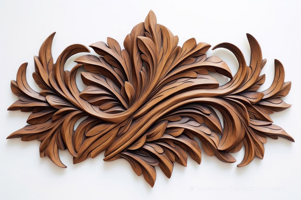 Wood pattern art plant leaf.