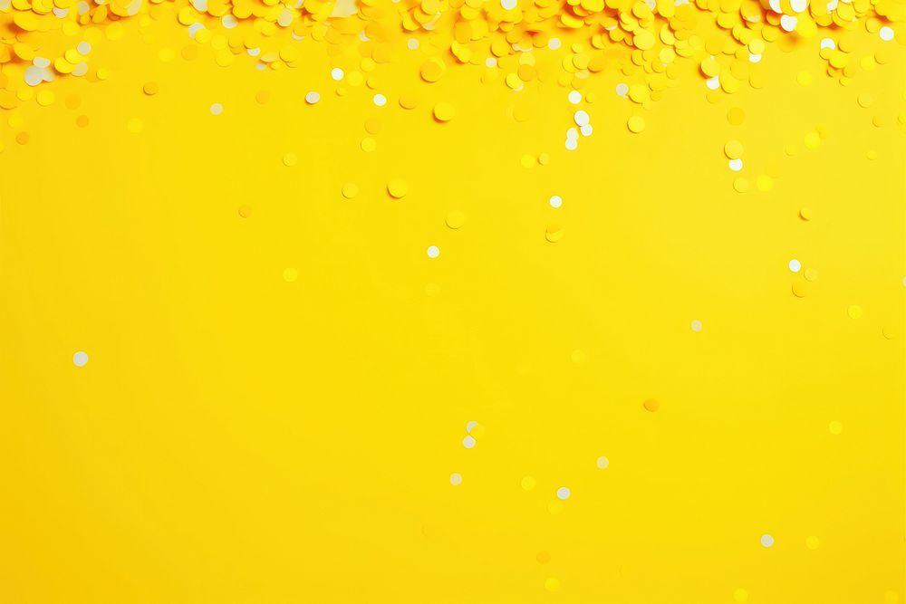 Yellow confetti neon background backgrounds celebration copy space.