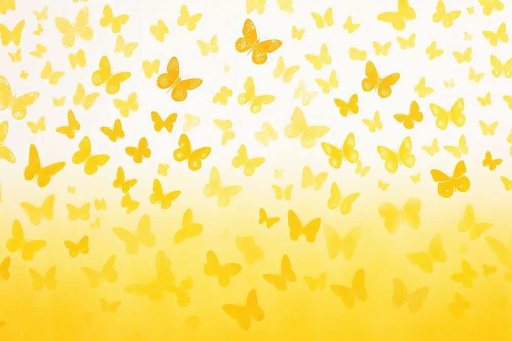 Yellow butterflies backgrounds paper butterfly.