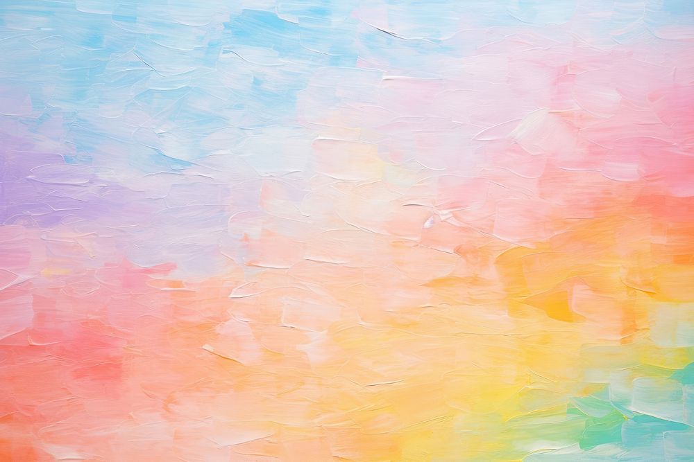 Light pastel rainbow painting backgrounds texture.