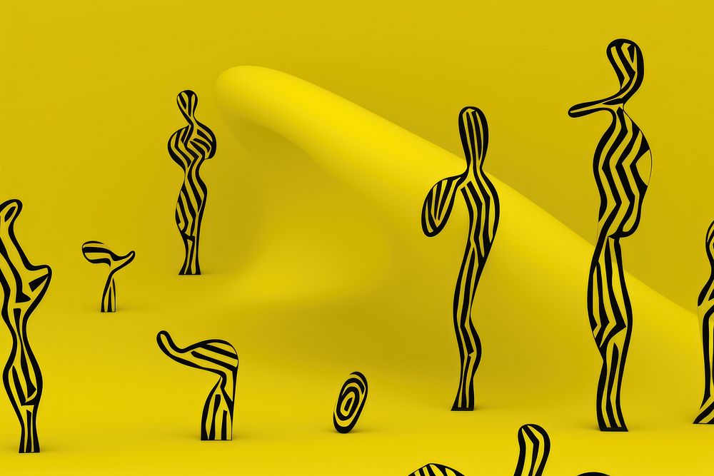 Abstract wallpaper cartoon yellow representation.