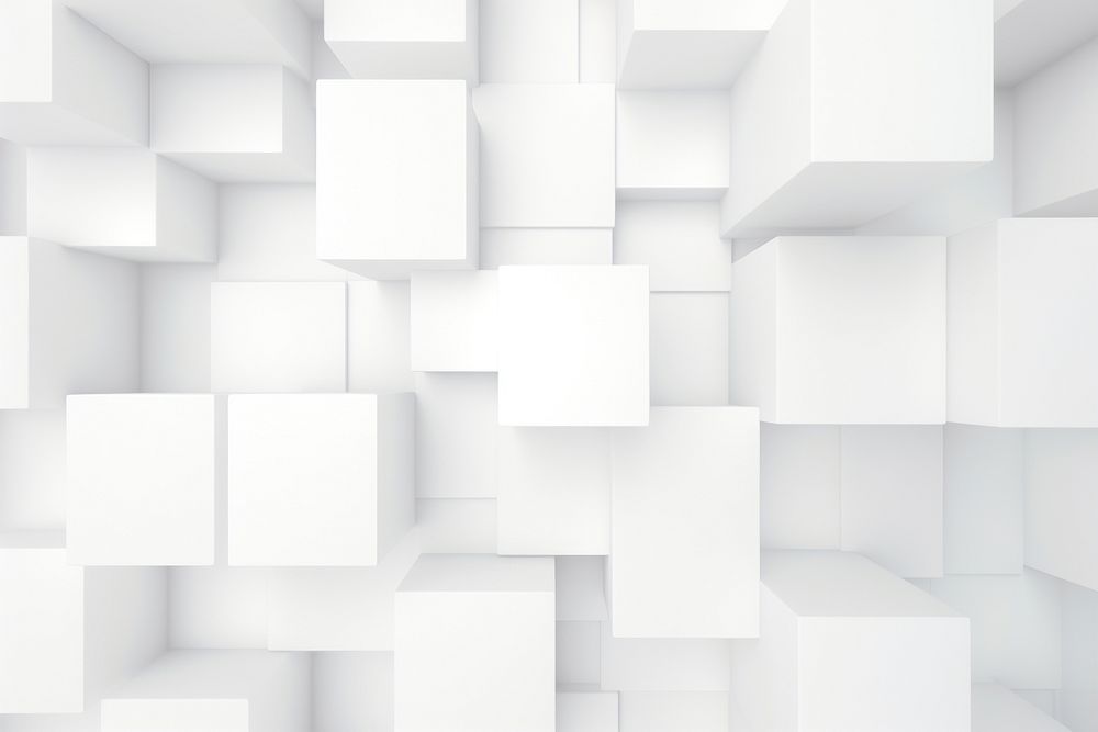 White cuboid background architecture backgrounds abstract.