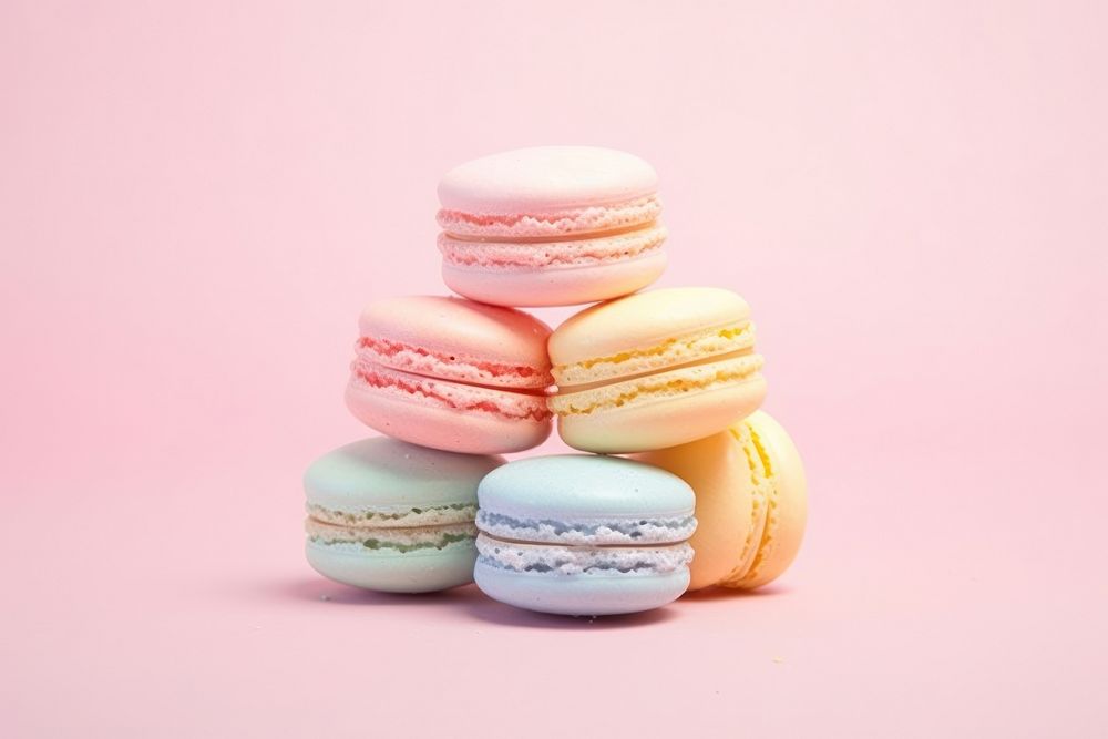 Aesthetic macaron background macarons food confectionery.
