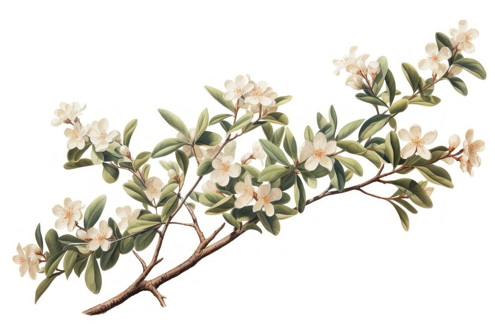 Wax myrtle blossom flower plant.