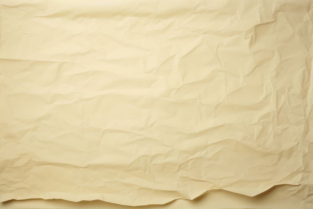 An old light yellow paper backgrounds simplicity wrinkled.