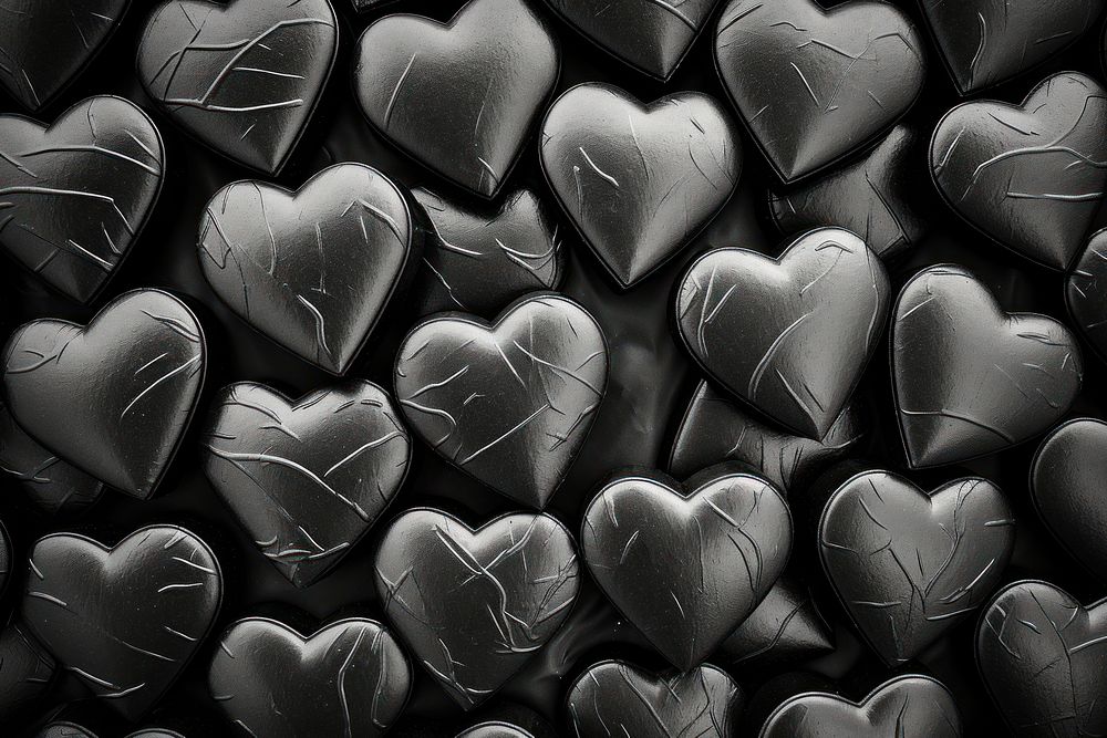 Bubble hearts wrap texture black backgrounds accessories.