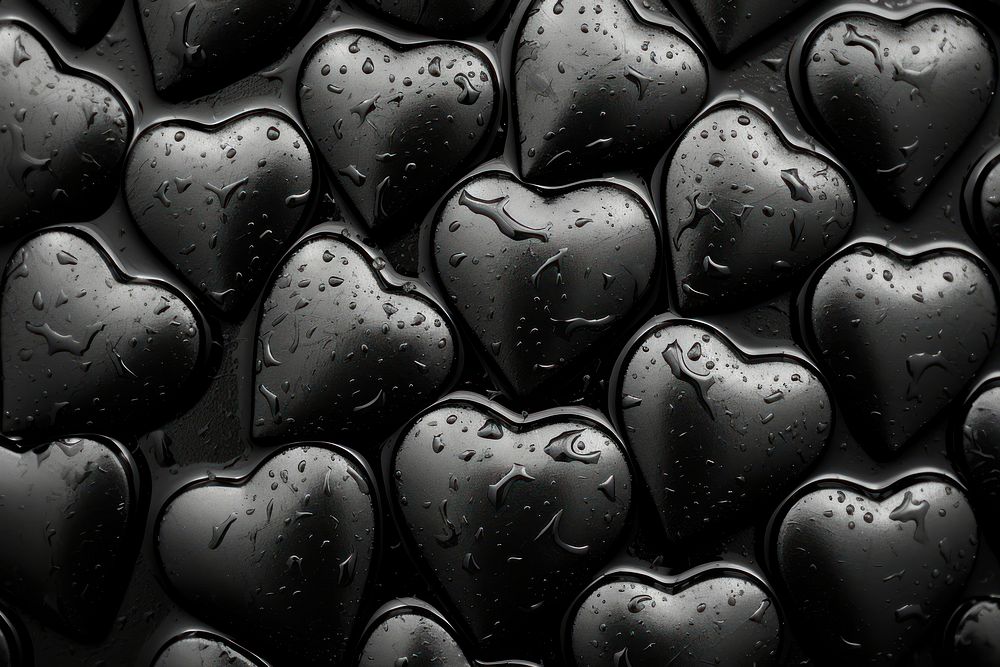 Bubble hearts wrap texture black backgrounds transportation.